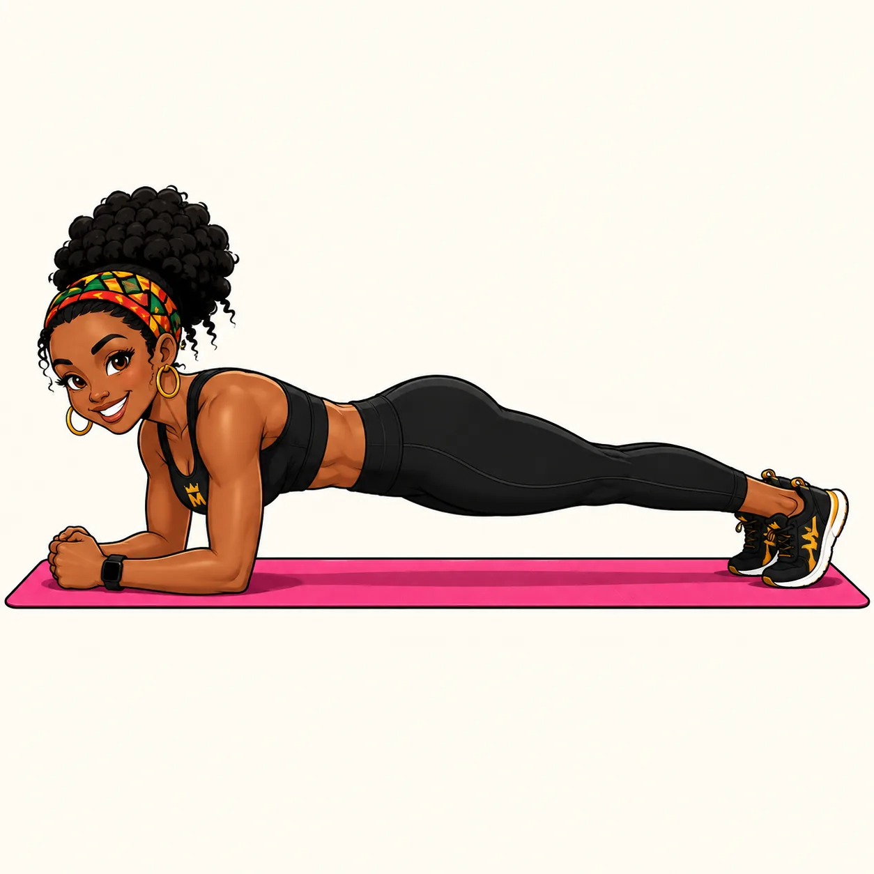 MISS MWANGOLE apresenta o treino Core com Confiança