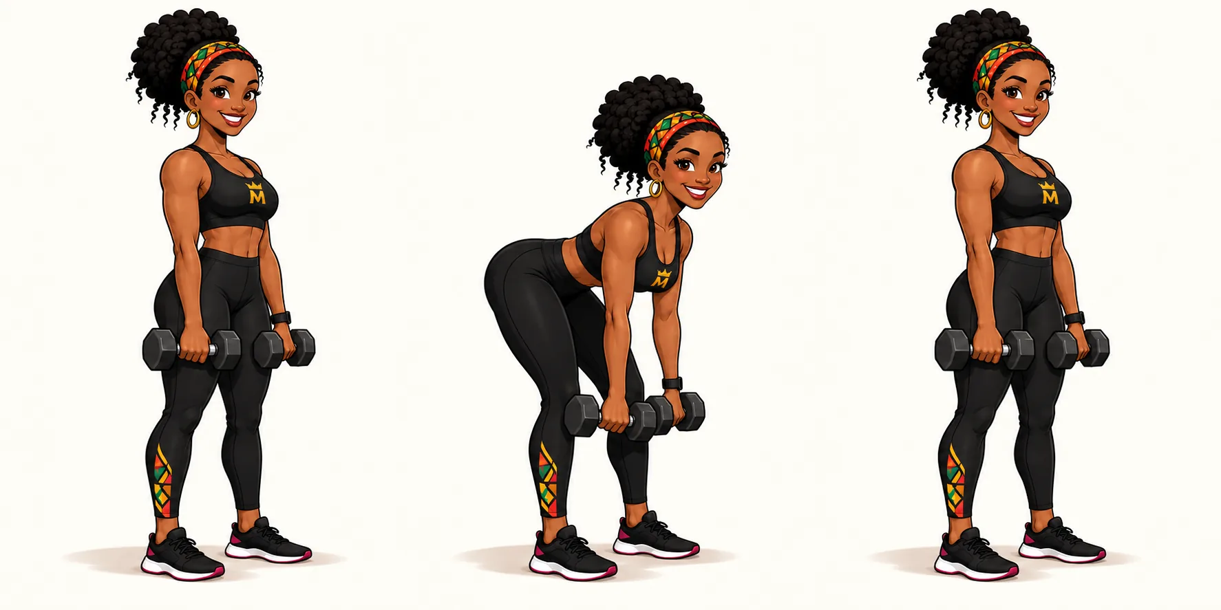 Execution sequence for Romanian deadlift by MISS MWANGOLE