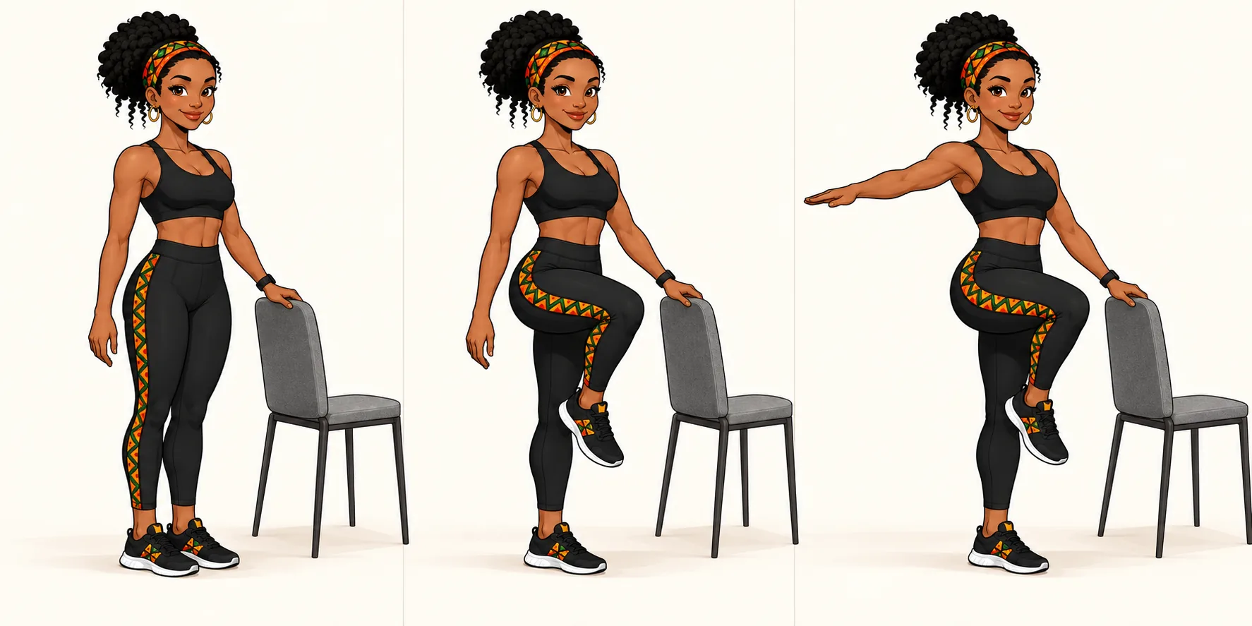 Execution sequence for Single-leg balance by MISS MWANGOLE