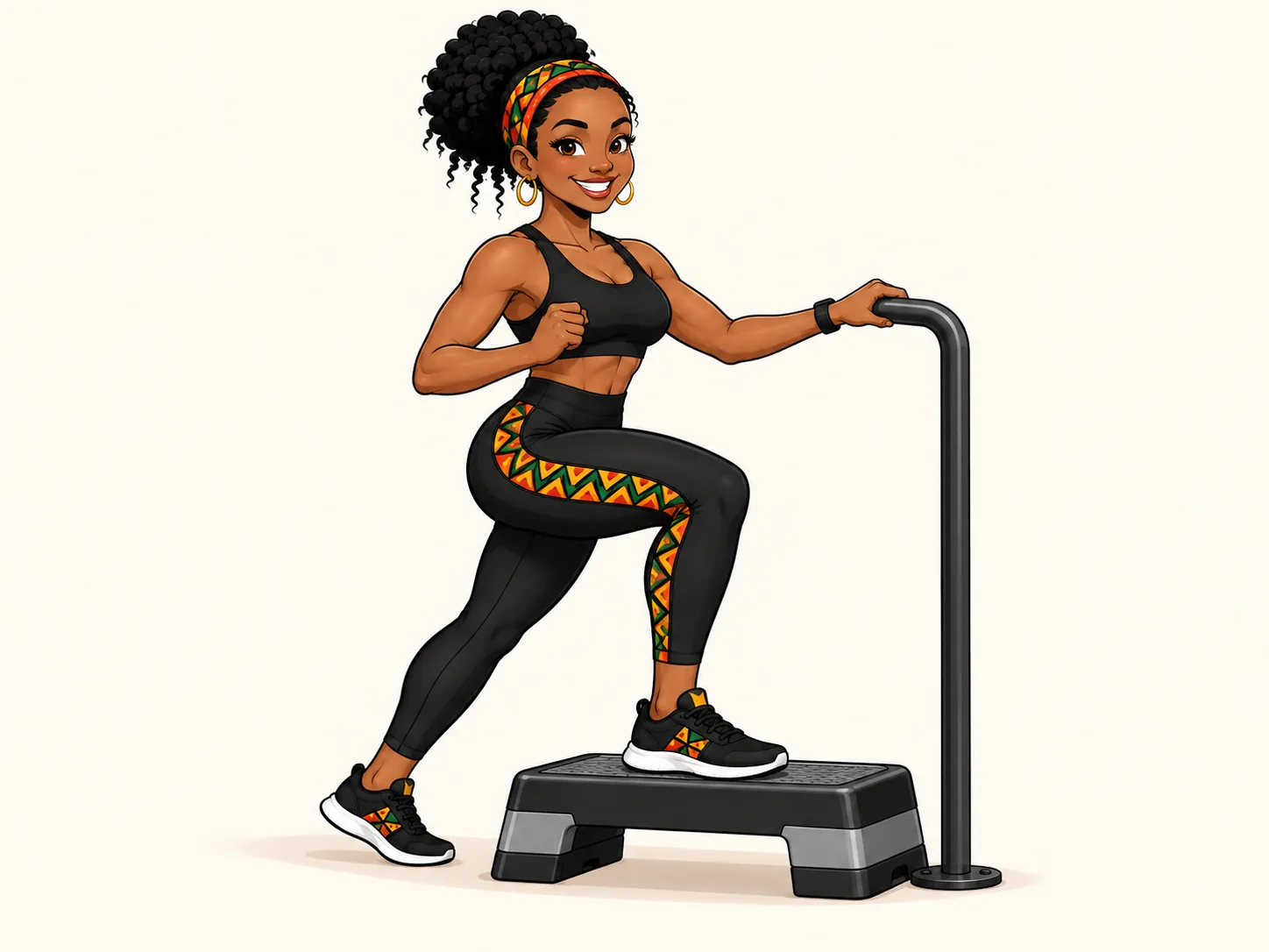 MISS MWANGOLE demonstra Step-up apoiado
